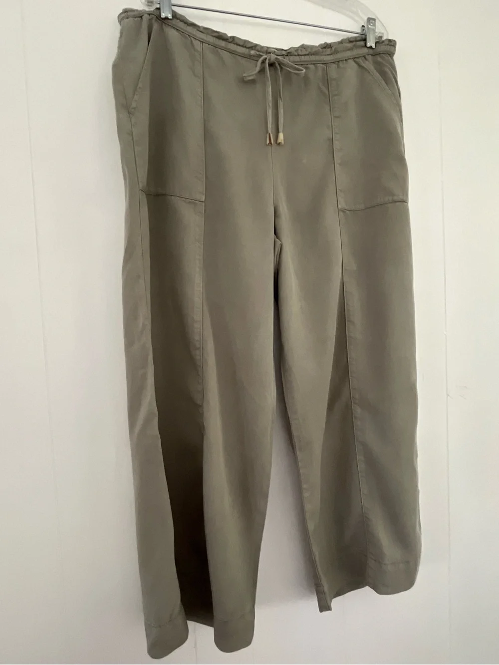 Joie 100% Lyocell Lagenlook Vacation Light Weight Wide Leg Pants Size XL - Picture 4 of 11